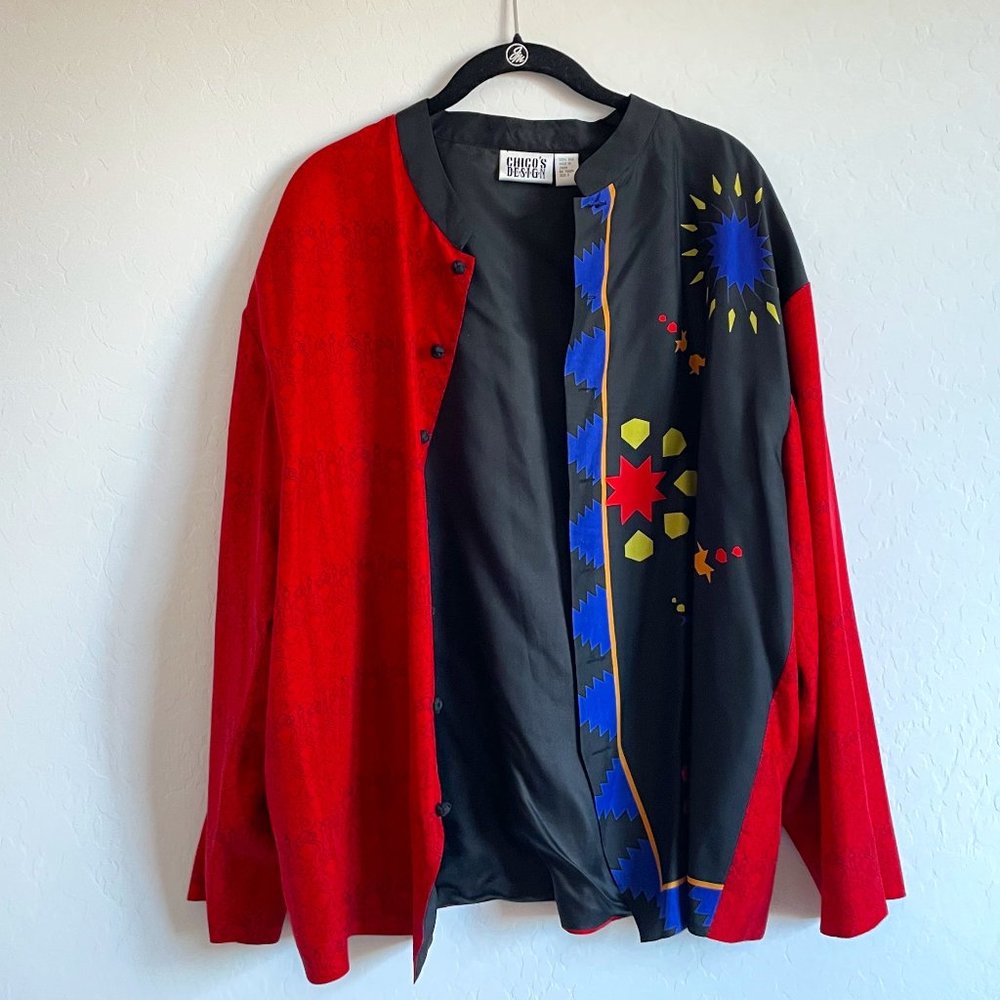 Chico's Design Silk Button Shirt